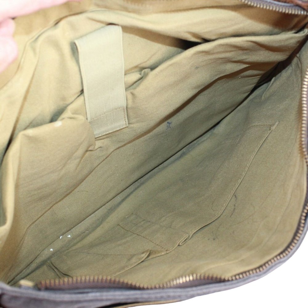 Oiled Cotton Denim Bag Pilot Briefcase Messenger Business Flight Travel Laptop - Picture 4 of 5
